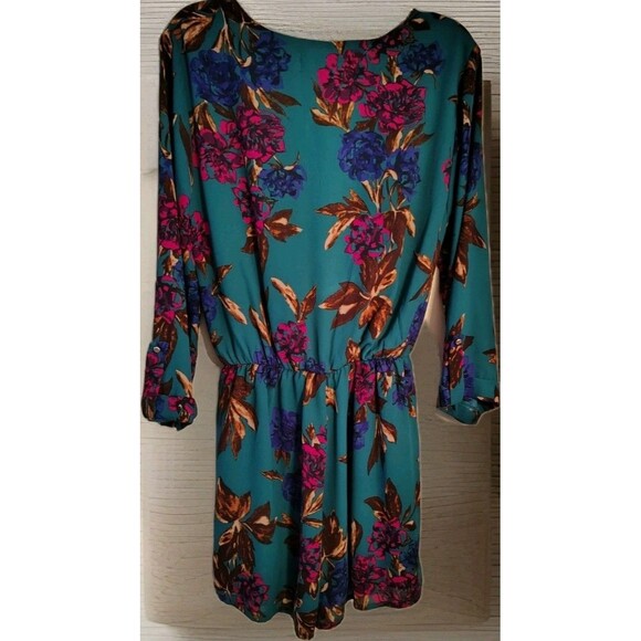 Ruby Jane Estelle Romper Size S Teal Green Floral New - Picture 5 of 6